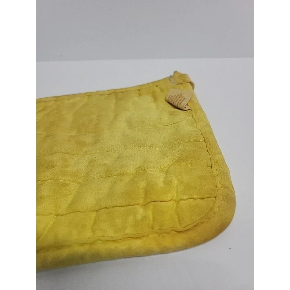 Vintage Yellow Mushroom Pot Holder Cannon Distressed USA‎